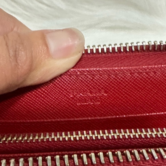 Authentic Prada Continental Wallet Red - Picture 6 of 11